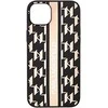 Dėklas Karl Lagerfeld Hardcase Monogram Stripe KLHCP14MPGKLSKW galinis dangtelis, Apple, iPhone 14 Plus, TPU, ruda, 6,7 colio