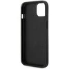 Apple iPhone 14 plus Karl Lagerfeld dėklas Saffiano Choupette Head Patch sidabrinės spalvos