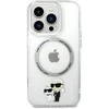 Apple iPhone 14 Pro Karl Lagerfeld dėklas IML NFT Karl&amp;Choupette Magsafe (KLHMP14LHNKCIT) skaidrus