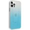 Mercedes Benz Apple iPhone 12 / 12 Pro Mercedes dėklas Transparent Line (MEHCP12MCLGBL) mėlynos spalvos