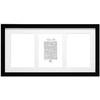 Nuotraukų rėmelis Deknudt S66KA3 galerija 3x13x18 Mediena juoda w. Passepartout