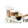 Delonghi kavos stiklinių rinkinys, 2 stiklinės, latte, 220 ml, 2 vnt., atsparios vandeniui, permatomos