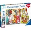 Ravensburger Dėlionė 3x49 vnt. - Disney personažai