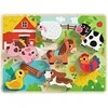 Tooky Toys TOOKY TOY medinis Montessori dėlionės gyvūnams fermai dera su formomis