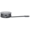 DELL 6 viename USB-C daugiaprievadis adapteris – DA305, laidinis, USB 3.2 Gen 2 (3.1 Gen 2) Type-C, 10, 100, 1000 Mbit/s, sidabrinis, 3840 x 2160 pikselių, Dell