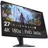 Monitorius Dell | Alienware AW2725QF | 27 " | IPS | 16:9 | 180 Hz | 0.5 ms | 3840 x 2160 pikselių | 400 cd/m² | HDMI jungtys quantity 2