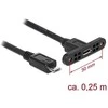 „Delock Cable USB 2.0 Micro-B“ lizdas, skirtas montuoti > USB 2.0 mikrofonas