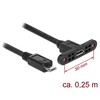 „Delock Cable USB 2.0 Micro-B“ lizdas, skirtas montuoti > USB 2.0 mikrofonas