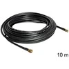 DLC DeLOCK 10m SMA m/f bendraašis kabelis CFD200 Juoda