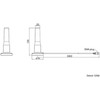 Delock LTE antenos SMA kištukas 3 - 5 dBi 12 cm fiksuotas įvairiakryptis