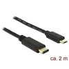 USB kabelis Delock USB-C į microUSB 2 m juodas (83334)