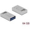 DELOCK USB 3.2 Gen 1 Memory Stick 64GB – metalinis korpusas