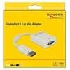 Delock Adapteris Displayport 1.2 vyriškas > VGA moteriškas baltas