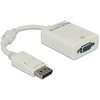 Delock Adapteris Displayport 1.2 vyriškas > VGA moteriškas baltas