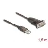 USB kabelis Delock USB2.0 Typ-A, 1 x RS-232 D-sub 9 kontaktų, adapteris