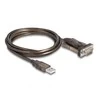 Kabelis USB Delock USB-A - DB-9 1.5 m Juodas (62646)