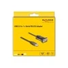 Kabelis USB Delock USB-A - DB-9 1.5 m Juodas (62646)