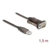 Kabelis USB Delock USB-A - DB-9 1.5 m Juodas (62646)