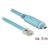 DLC DeLOCK 63914 serijinis kabelis Mėlyna 3 m C tipo USB RJ45
