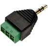 Delock adapterio lizdo kištukas 3,5 mm > gnybtų blokas 3 kontaktų