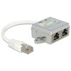 Delock DELOCK Adapteris RJ45 Port Dopleris 1xSt->2xBu 1xEthernet 1xISDN - 65441