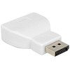 DELOCK Adapteris Displayport 1.1 male > VGA moteriškas baltas