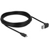 Delock 83538 - 5 m - USB A - Micro-USB B - USB 2.0 - Male/Male - Juodas