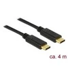 USB kabelis Delock USB-C - USB-C 4 m Juodas (83868)