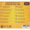Kabelis Delock Jack 3.5mm - Jack 3.5mm 2.5m juoda (84001)