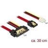 Delock SATA – SATA 22 kontaktų 0,3 m raudona (85234)