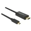 Delock Atrakinimo kabelis USB Type-C™ kištukas > HDMI-A kištukas DP-Alt režimas 4K 30 Hz 3 m juodas