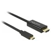 Delock Atrakinimo kabelis USB Type-C™ kištukas > HDMI-A kištukas DP-Alt režimas 4K 30 Hz 3 m juodas