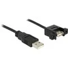 Delock kabelis USB 2.0 A kištukas > USB 2.0 A kištukas montavimui 0,25 m