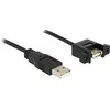 Delock kabelis USB 2.0 A kištukas > USB 2.0 A kištukas montavimui 0,25 m