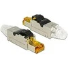 Delock RJ45 kištuko lauko mazgas Cat.6A metalinis