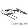Delock WLAN dviguba antena 2 x MHF IV / HSC MXHP32 suderinama