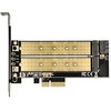 Delock PCIe x4 > 1 x M.2 Key B 1 x M.2 Key M žemo profilio formos faktorius