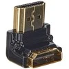 Delock adapteris HDMI-A moteriškas > HDMI-A vyriškas 4K 90° kampu apačia juoda