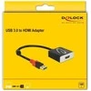 USB adapteris Delock USB - HDMI Juodas (62736)