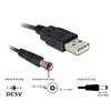 Delock Kabelis USB Power > DC 5,5 x 2,1 mm Stecker 1,0 m
