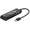 DELOCK USB 2.0 kortelių skaitytuvas USB Type-C, 5 lizdai