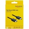 DELOCK HDMI koaksialinis M/M v2.1 kabelis 1m 8K 60Hz braiding juodas