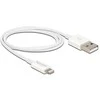 USB kabelis Delock USB-A - Žaibas 1 m Balta (83000)