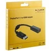 DELOCK Adapteris DP-St > HDMI-Bu 22.5cm juodas