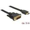 Delock kabelis DVI 18+1 kištukas > HDMI-A kištukas 3,0 m