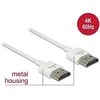 Delock HDMI – HDMI kabelis 0,5 m baltas (85121)