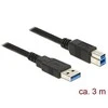 DELOCK Cable USB 3.0 Type-A male > USB 3.0 Type-B male 3.0m juodas