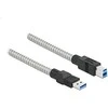 Delock USB-B 0,5m metalinis