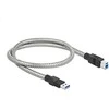 Delock USB-B 0,5m metalinis