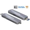 DELOCK išorinis M.2 NVME PCIe SSD korpusas su C tipo ir A tipo USB kištuku
